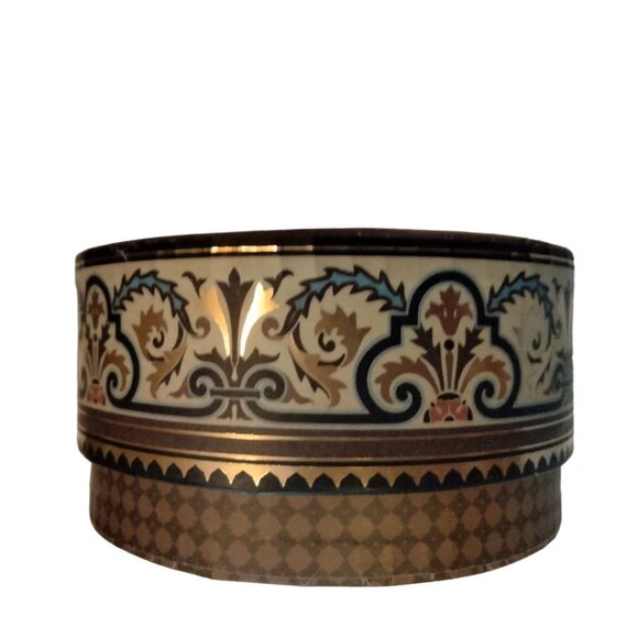 Punch Studio Trinket Gift Box Round Rococo Brown Cardboard Clear Window - Picture 6 of 11